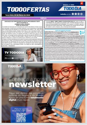 Capa: Todo Ofertas – Edição nº 1065