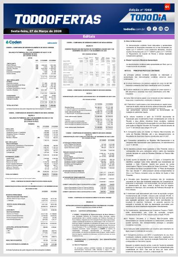 Capa: Todo Ofertas – Edição nº 1068