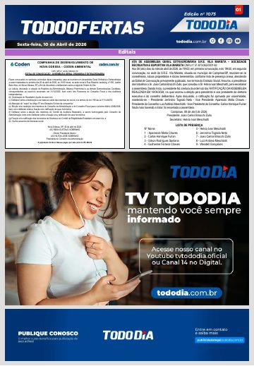 Capa: Todo Ofertas – Edição nº 1075