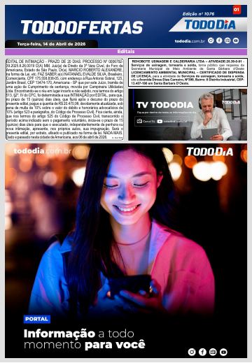 Capa: Todo Ofertas – Edição nº 1076