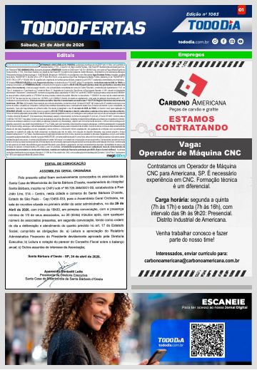 Capa: Todo Ofertas – Edição nº 1083