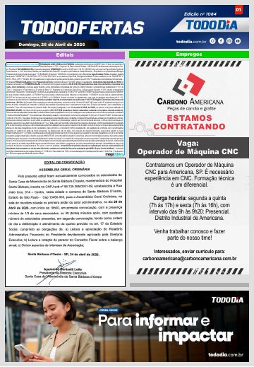 Capa: Todo Ofertas – Edição nº 1084