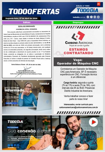Capa: Todo Ofertas – Edição nº 1085