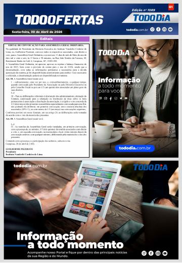 Capa: Todo Ofertas – Edição nº 1089