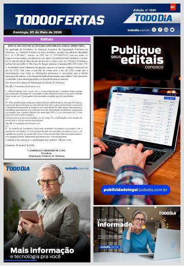 Capa: Todo Ofertas – Edição nº 1091
