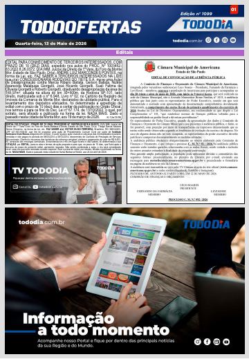Capa: Todo Ofertas – Edição nº 1099