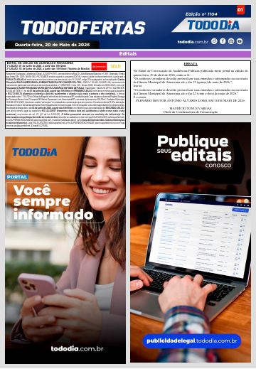 Capa: Todo Ofertas – Edição nº 1104
