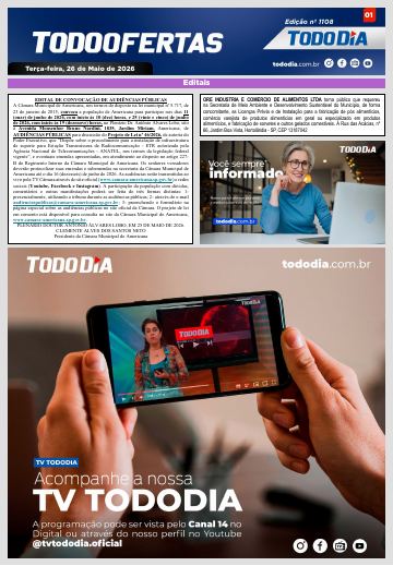 Capa: Todo Ofertas – Edição nº 1108