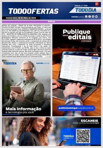 Capa: Todo Ofertas – Edição nº 1109