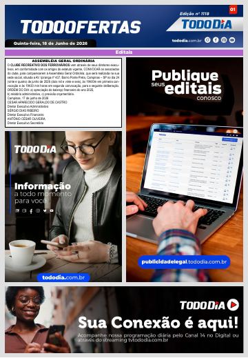 Capa: Todo Ofertas – Edição nº 1118