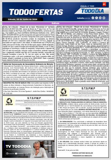 Capa: Todo Ofertas – Edição nº 1120