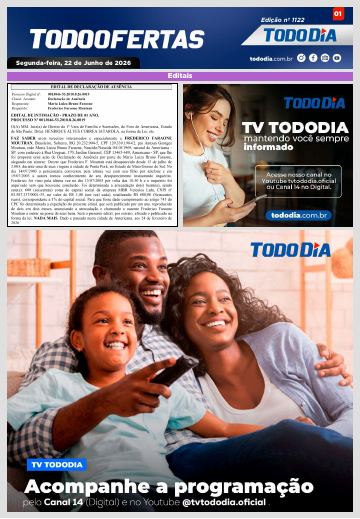 Capa: Todo Ofertas – Edição nº 1122