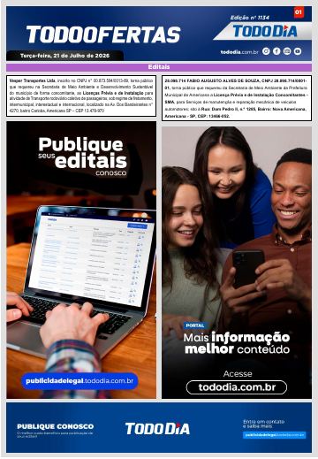 Capa: Todo Ofertas – Edição nº 1134