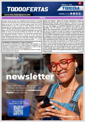 Capa: Todo Ofertas – Edição nº 1146
