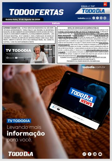 Capa: Todo Ofertas – Edição nº 1147