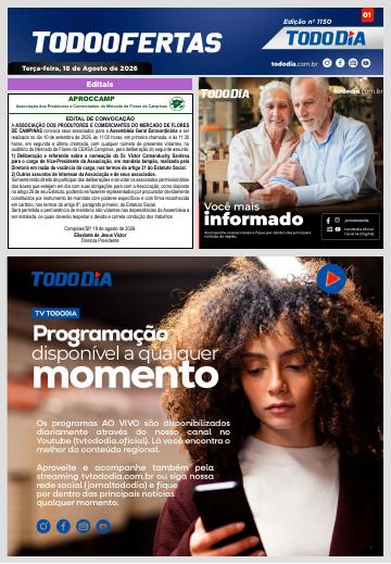 Capa: Todo Ofertas – Edição nº 1150