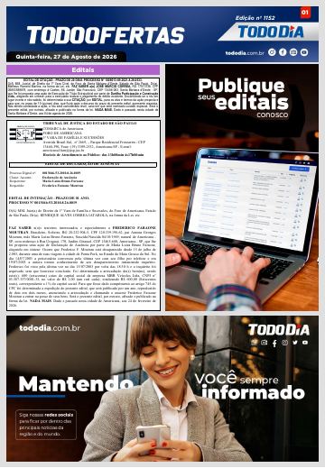 Capa: Todo Ofertas – Edição nº 1152