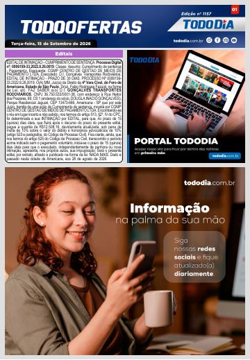 Capa: Todo Ofertas – Edição nº 1157