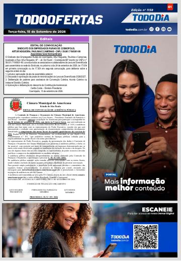 Capa: Todo Ofertas – Edição nº 1158