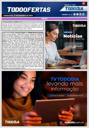 Capa: Todo Ofertas – Edição nº 1160