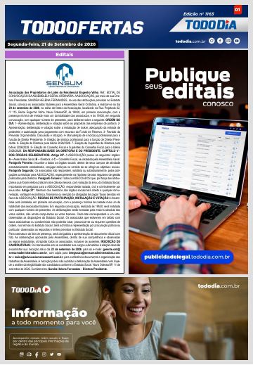 Capa: Todo Ofertas – Edição nº 1163