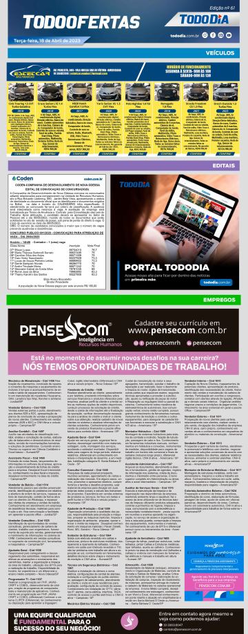 Capa: Todo Ofertas - Edição nº 61