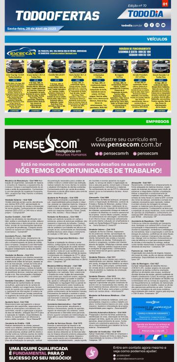 Capa: Todo Ofertas - Edição nº 70